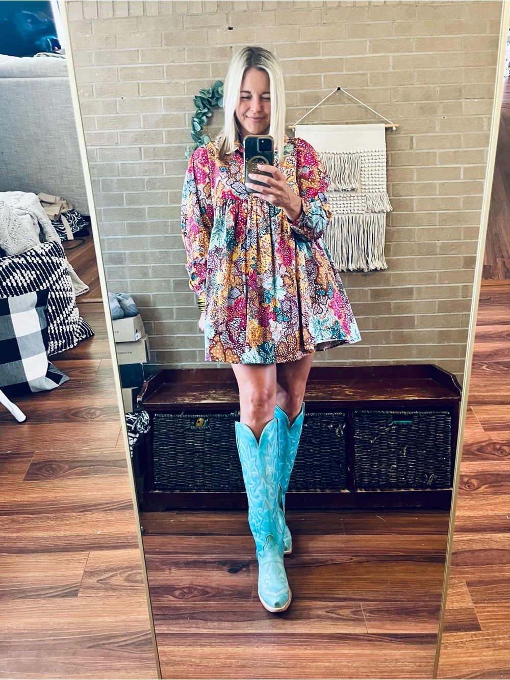 Fall Floral Dress